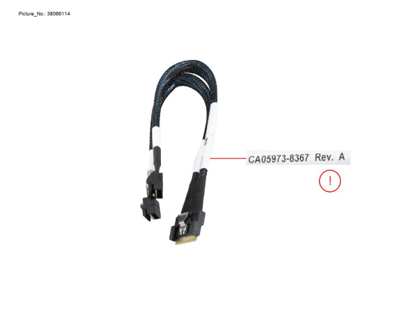 SLIMSAS 8X TO SLIMSAS 4X (2P) Y CABLE (C