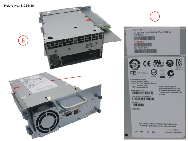 ET LT S2 DRIVE SAS LTO-5 FH ROHS SPARES