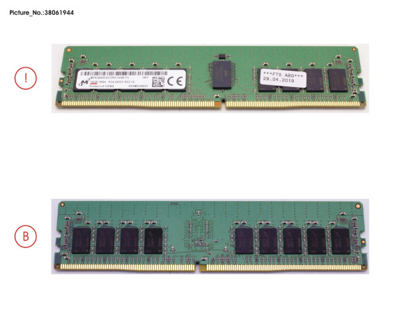 16GB (1X16GB) 1RX4 DDR4-2933 R ECC