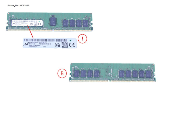 16GB (1X16GB) 1RX4 DDR4-2933 R ECC