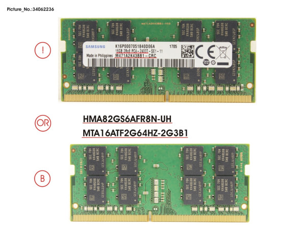 MEMORY 16GB DDR4-2400