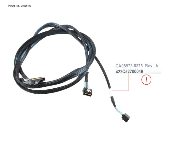 SLIMSAS 8X TO SLIMSAS 4X (2P) Y CABLE (C