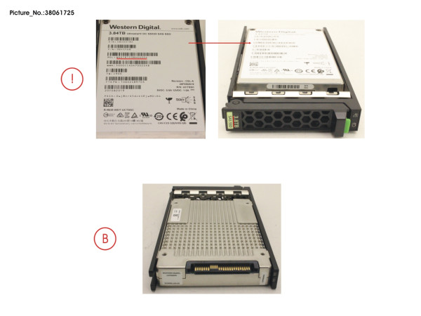 SSD SAS 12G 3.84TB READ-INT. 2.5' H-P EP