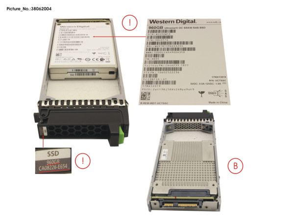 DX S3/S4 SSD SAS 2.5" 960GB DWPD1 12G