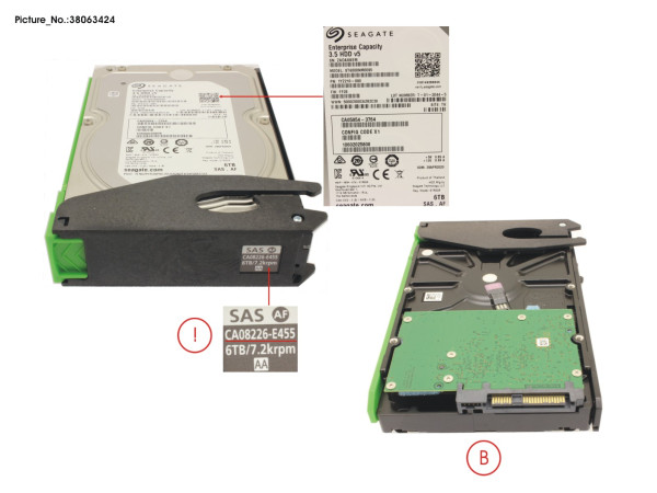 DX S3/S4 HDDE HD DRIVE 6TB 7.2K AF