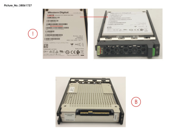 SSD SAS 12G 7.68TB READ-INT. 2.5' H-P EP