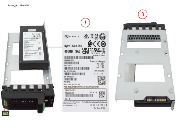 SSD SAS 12G WI 400GB IN LFF SLIM