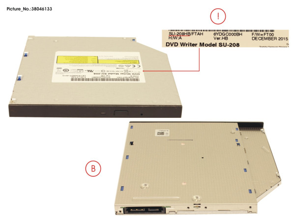 DVD SUPERMULTI ULTRA SLIM TRAY 9.5MM