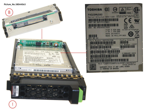 DXS3 SED SSD SAS 800GB 12G 2.5 X1