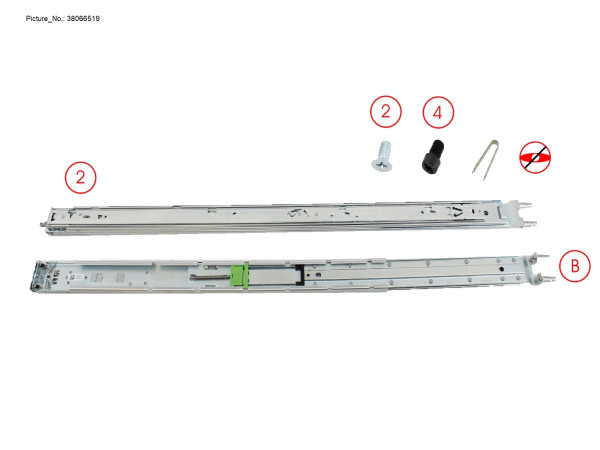 RACK MOUNT KIT FOR SHORT DEPTH_NO CMA