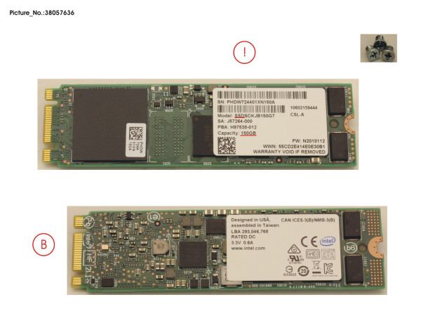 SSD SATA 6G 150GB M.2 N H-P for VMware