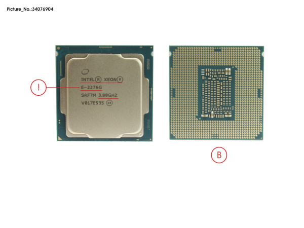 CPU XEON E-2276G 3,8GHZ 80W