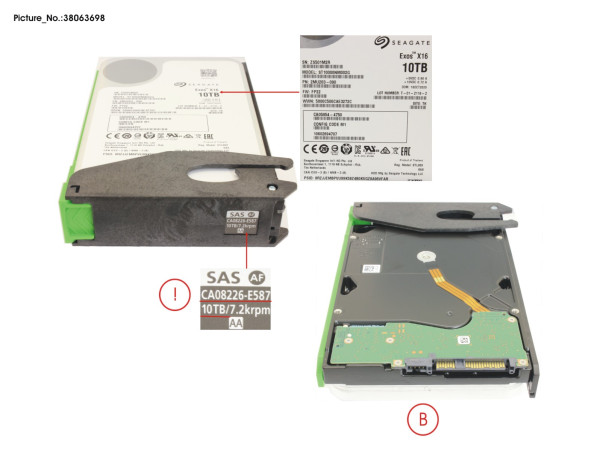 DX S4 HDDE HD DRIVE 10TB 7.2K AF