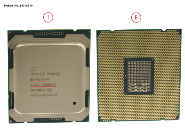 CPU XEON E5-1650V4 3.6GHZ 14,0" W