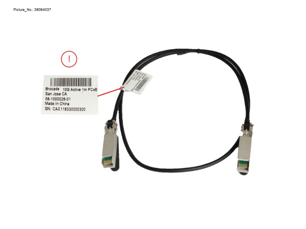 SFP+ ACTIVE TWINAX CABLE 1M