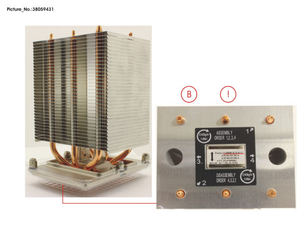 HEATSINK 4U STD TX2550M4