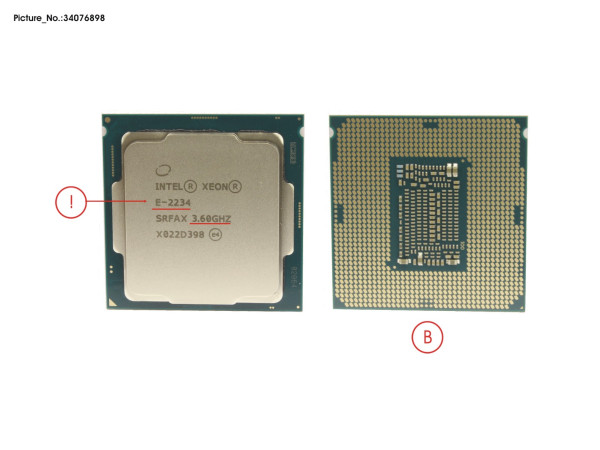 CPU XEON E-2234 3,6GHZ 71W