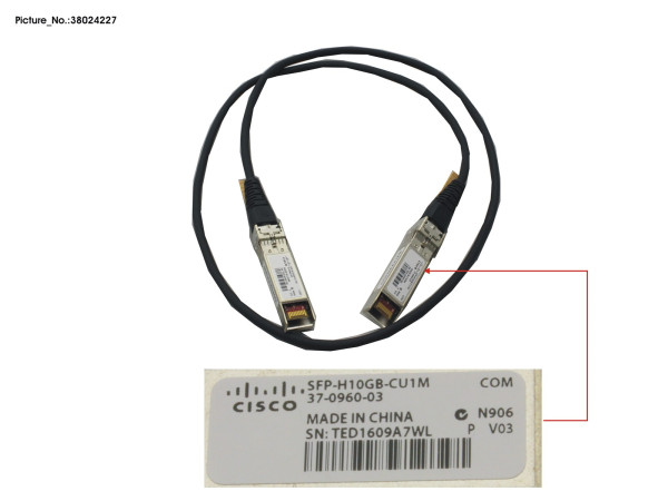 SFP+ PASSIVE TWINAX CABLE CISCO 1M