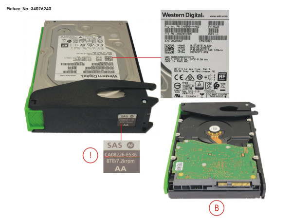 DX S3/S4 HDDE HD DRIVE 8TB 7.2K