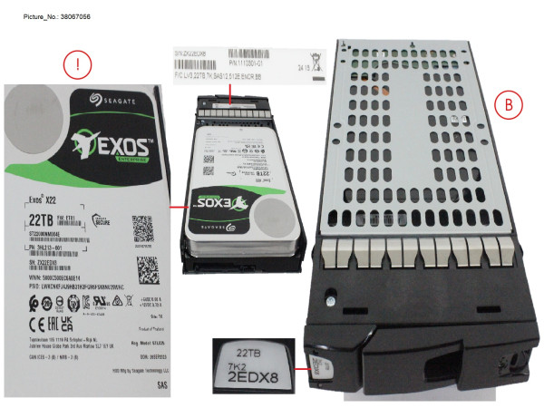 ETERNUS NU HDD,3.5",22TB,7K,12G,N-SAS,51