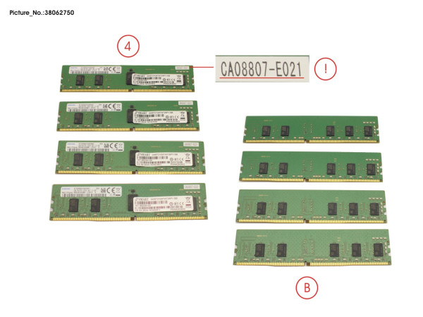 DIMM-Kit 32GB (4*8GB)