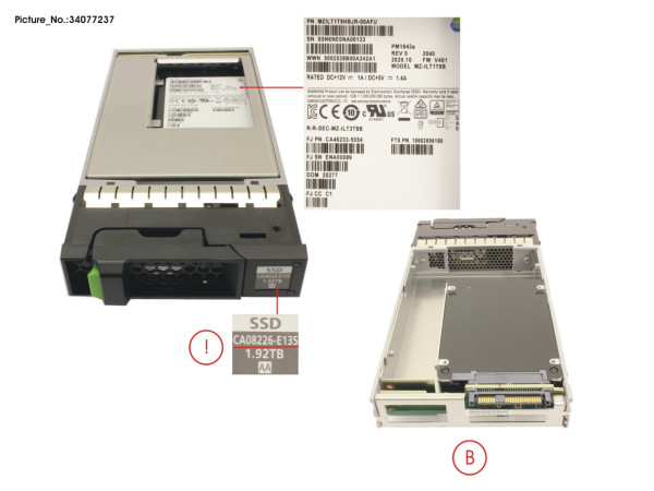 DX S4 MLC SSD SAS 3.5' 1.92TB 12G
