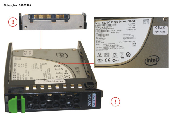 SSD SATA 6G 200GB MAIN 2.5' H-P EP