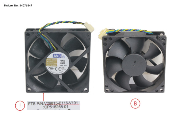 FAN AVC (C26192-Y15-B75 REQUIRED 4x)