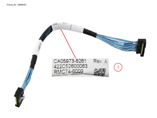 MCIO X8 MB TO RAID CARD RISER/HSBP 240