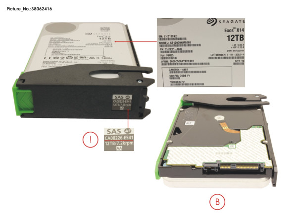 DX HDDE FIPS NLSAS HD DRIVE 3.5 12TB 7.2