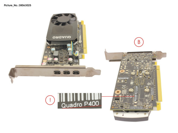 NVIDIA QUADRO P400 2GB, FULL HEIGHT