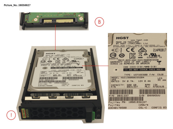 HD SAS 12G 600GB 15K HOT PL 2.5' EP