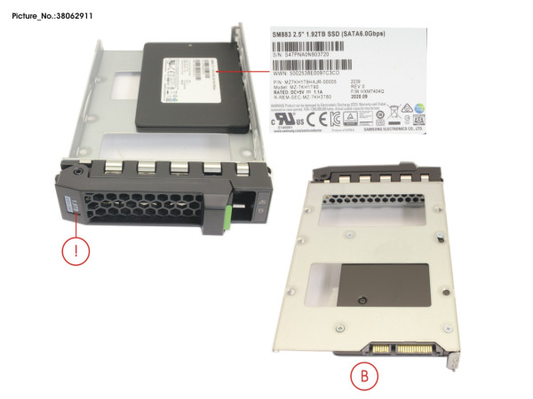 SSD SATA 6G 1.92TB MIXED-USE 3.5' H-P EP