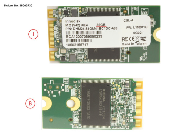 SSD SATA 6G 32GB M.2 N H-P FOR VMWARE