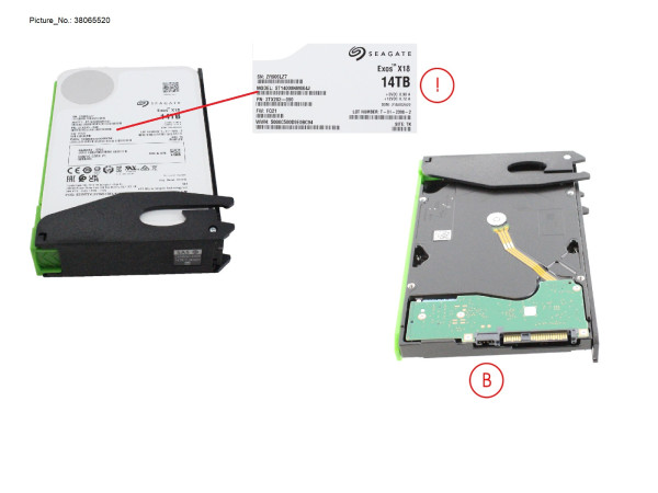 DX HDDE NLSAS HD DRIVE 3.5" 14TB 7.2K