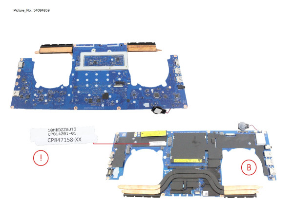 MB ASSY I7 1185 G7 - NVIDIA T500 [PRVD]