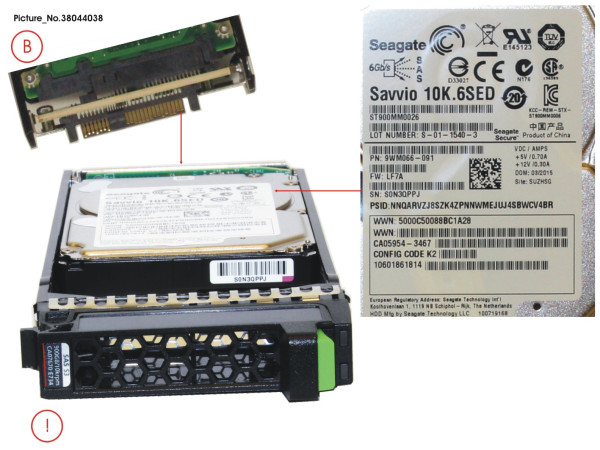 DX S3 SED DRIVE 2.5' 900GB 10KRPM