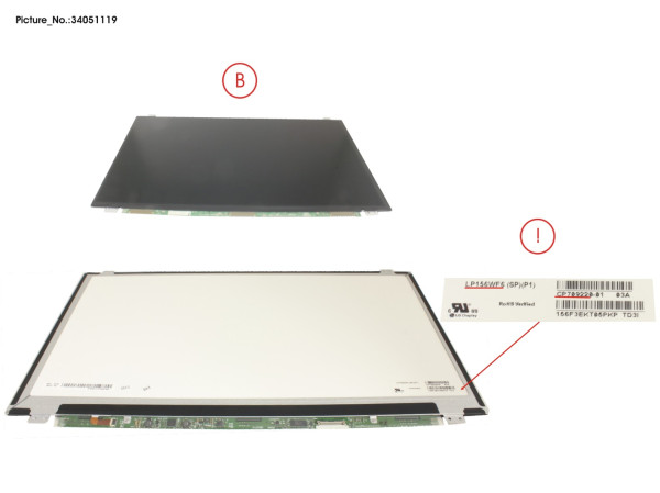 LCD PANEL LGD AG, LP156WF6-SPP1 (FHD)