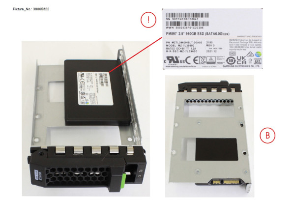 SSD SATA 6G 960GB MU LFF