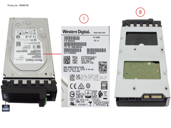 HD BC-SATA 6G 8TB 7K2 512E HOT PL LFF