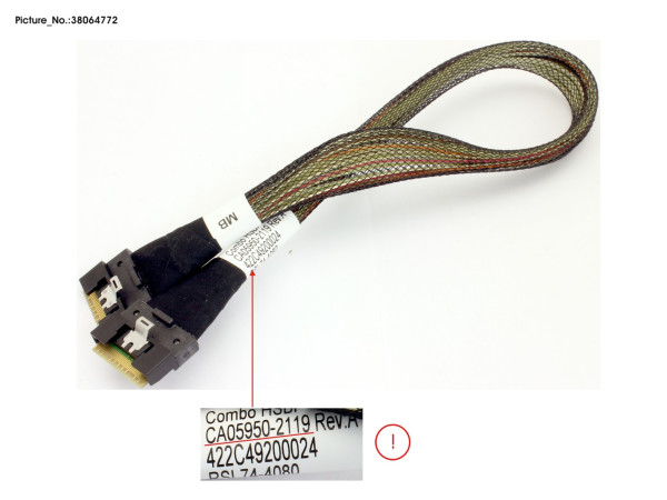 DATA MB SLIMLINE TO 8X2.5 BP CABLE