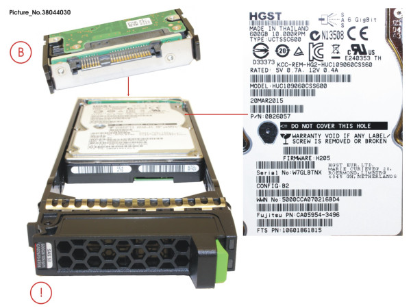 DX S3 HD DRIVE 2.5' 600GB 10KRPM X1