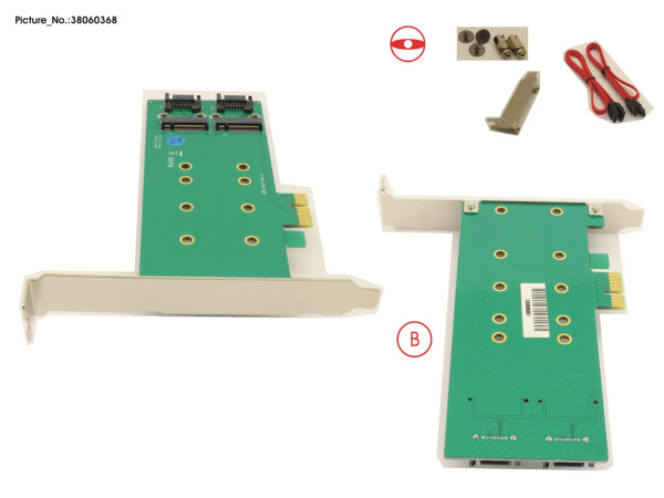 PCIE X1 2X M.2 KEY