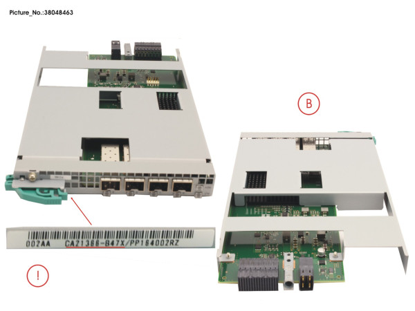 DX5/600 S3 SPARE CA FC16G 4P WO SFP