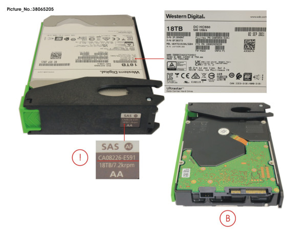 DX HD-DE HD DRIVE 18TB 7.2K AF