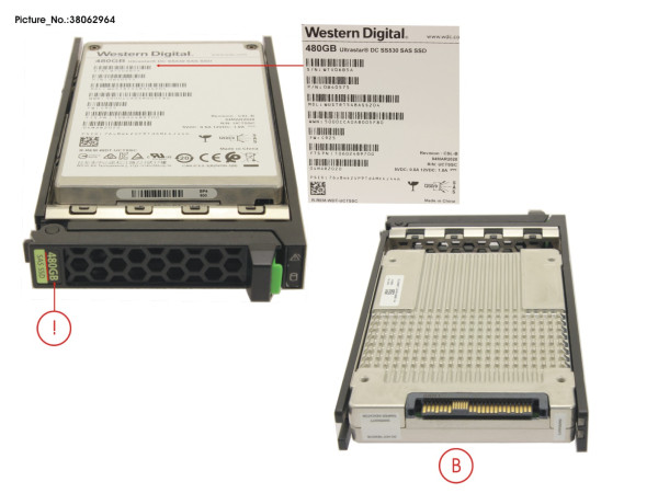 SSD SAS 12G 480GB READ-INT. 2.5' H-P EP