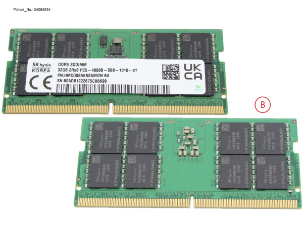 MEMORY 32GB DDR5 4800MHZ SK HYNIX