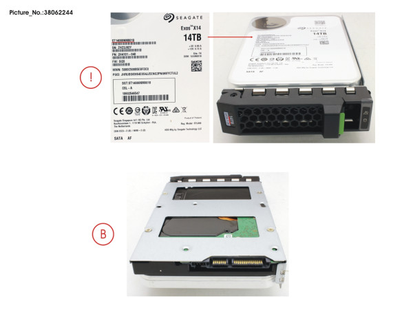 HD SATA 6G 14TB 7.2K 512E HOT PL 3.5" BC