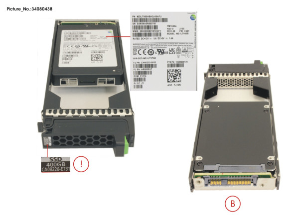 DX S3/S4 SSD SAS 2.5" 400GB DWPD3 12G