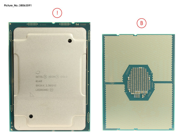 CPU XEON GOLD 6140 2,3GHZ 14,0" W